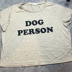 Harper crop dog person shirt